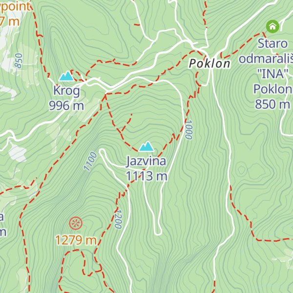 Map of Jazvina