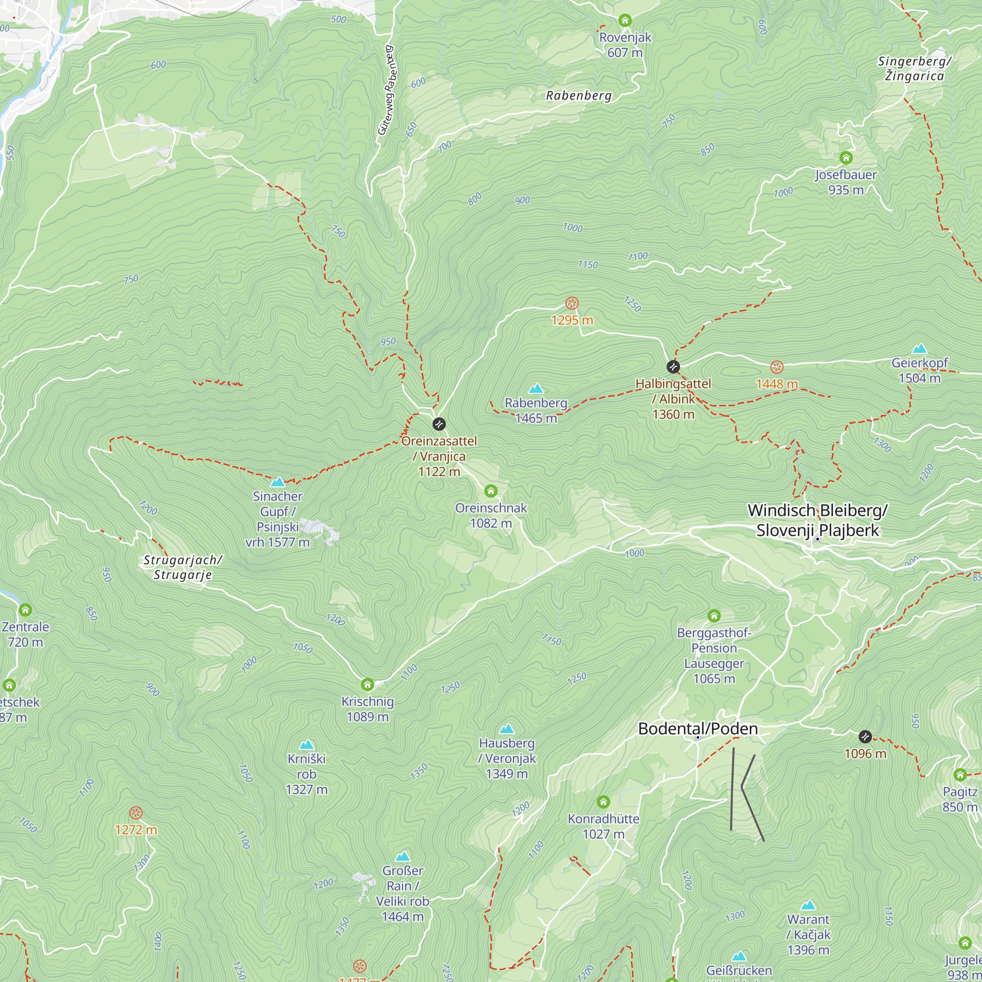 Oreinschnak map