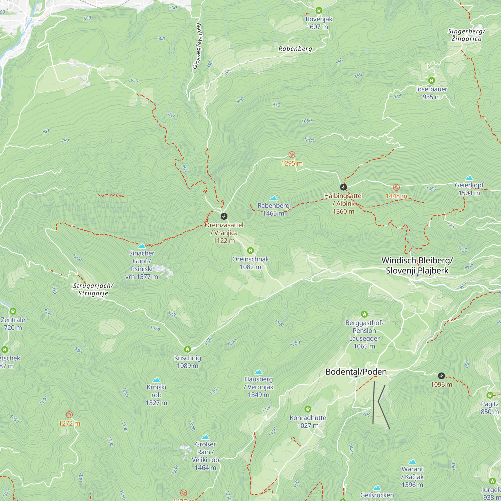 Oreinschnak map