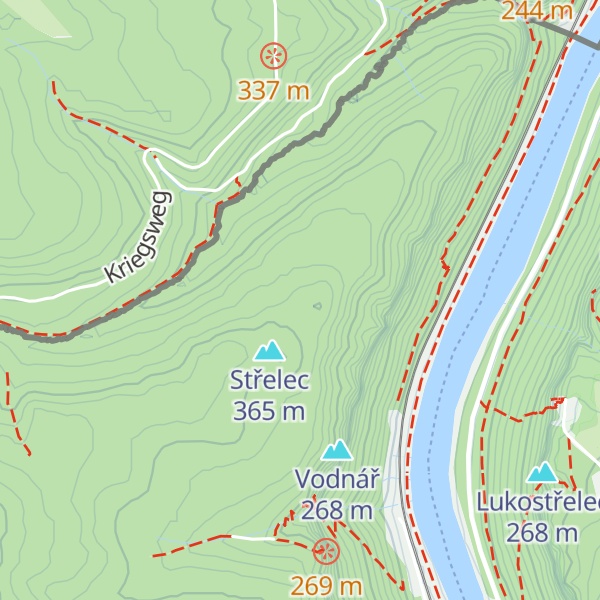 Map of Žlebská jehla