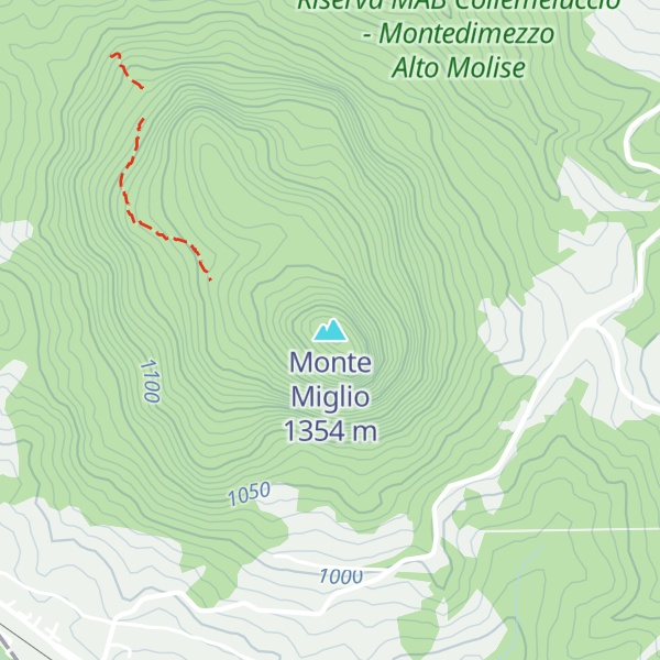 Map of Monte Miglio