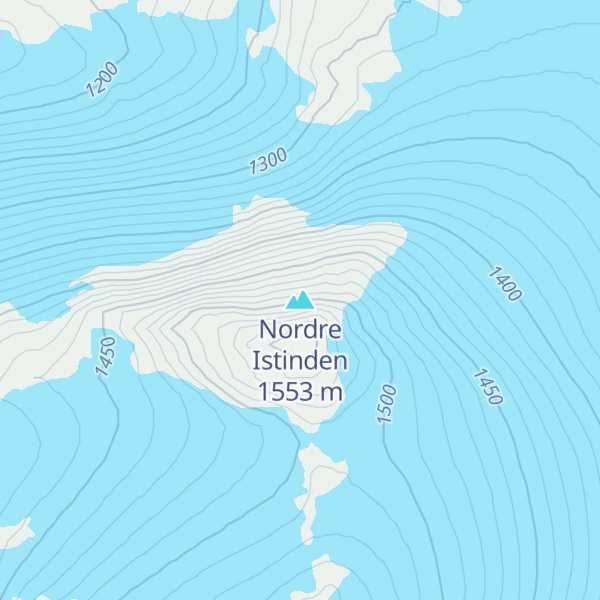 Map of Nordre Istinden