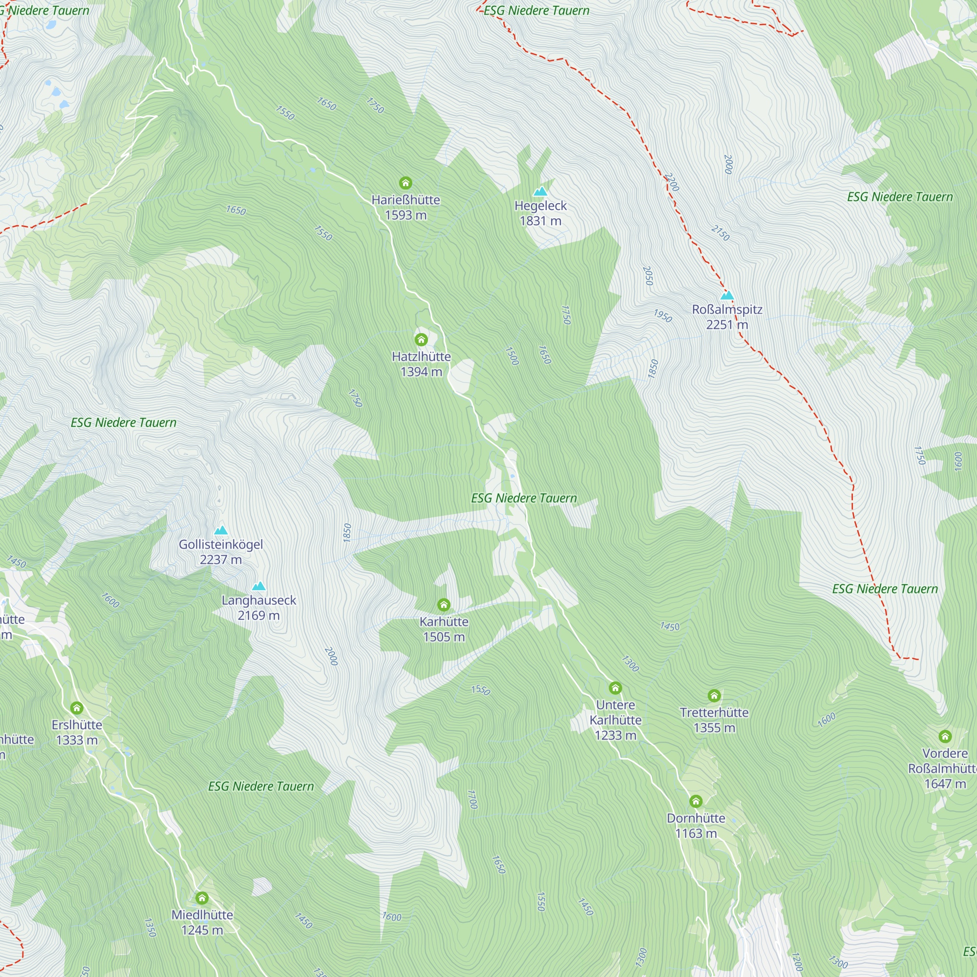 Wöhryhütte map