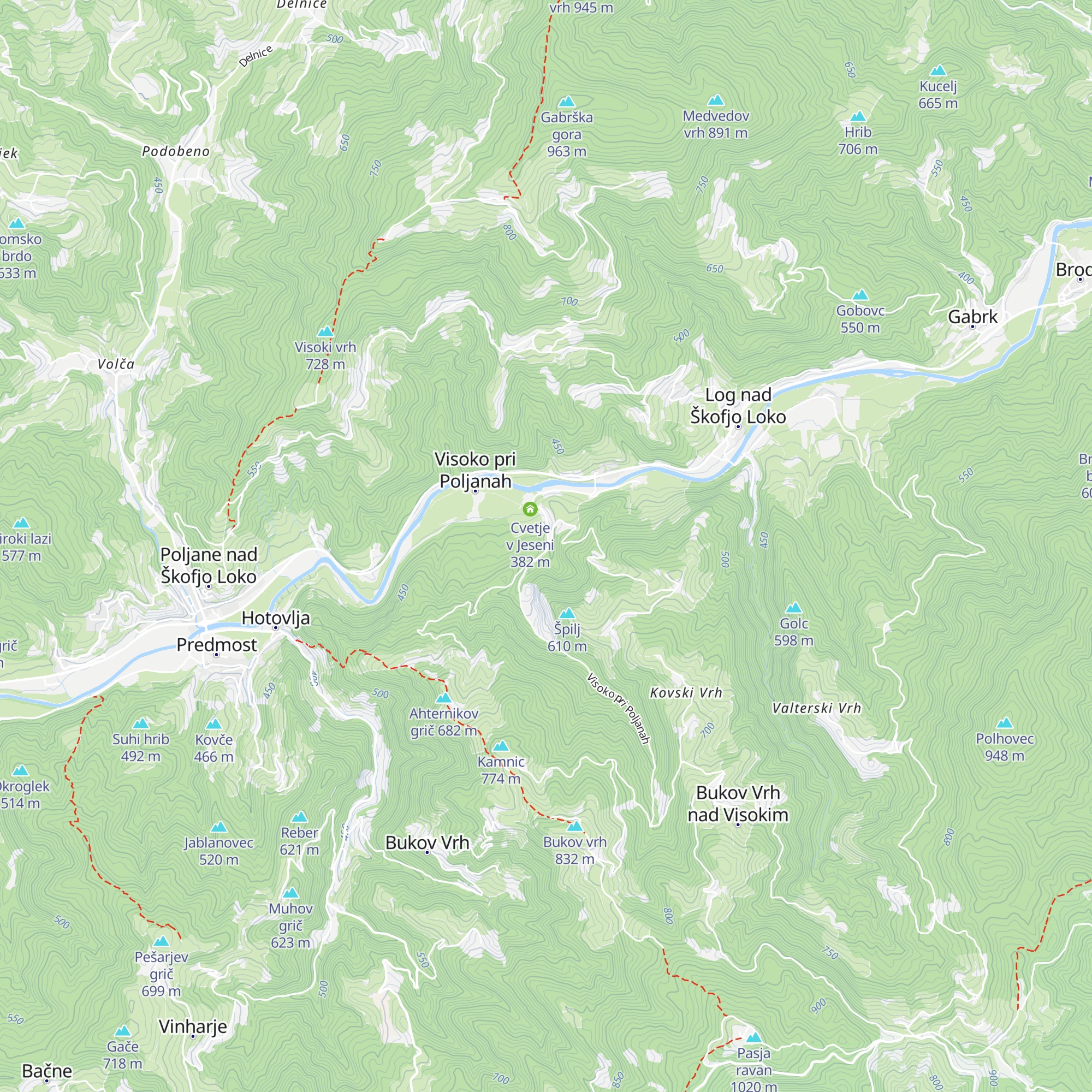 Vrtovčev dom map