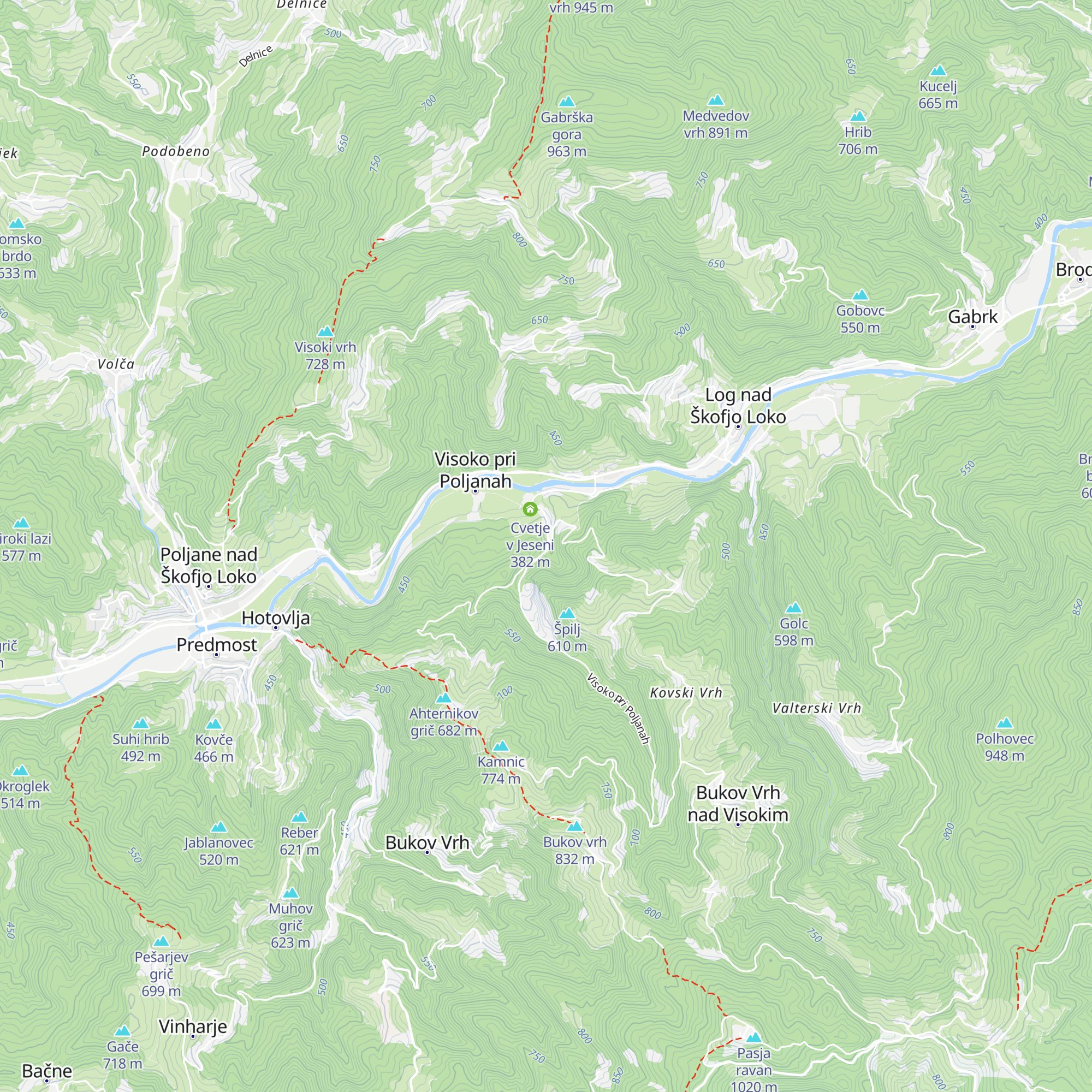 Vrtovčev dom map