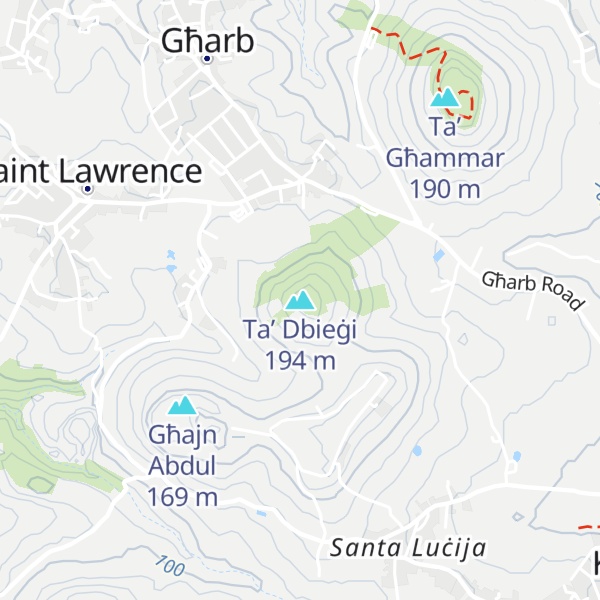Map of Ta’ Dbieġi