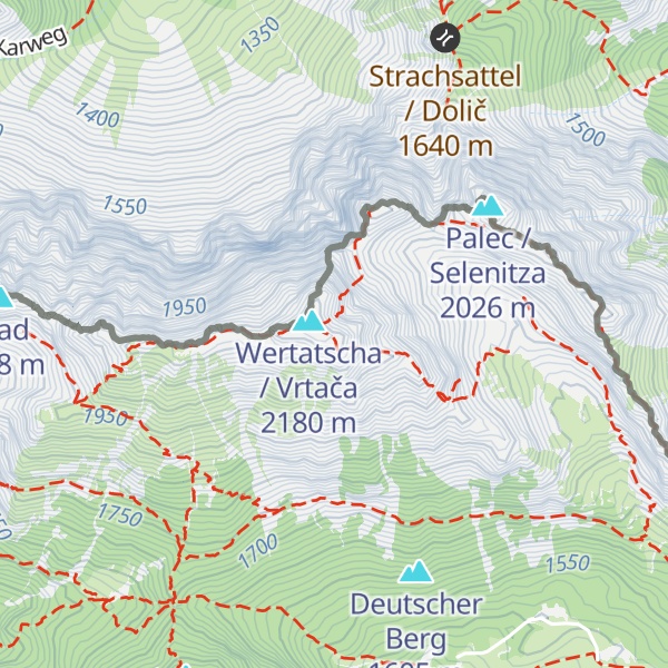Map of Mala glava