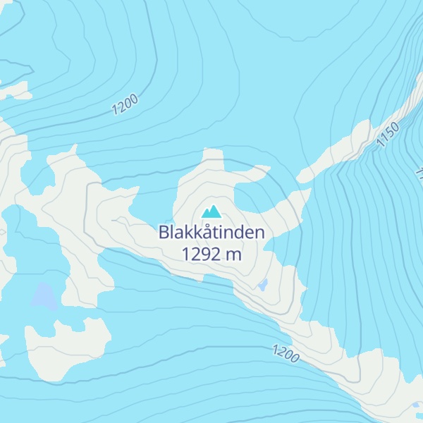 Map of Blakkåtinden