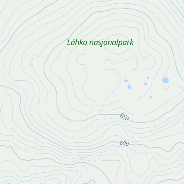 Map of Fellvasstinden