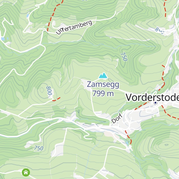 Map of Unterbucheben