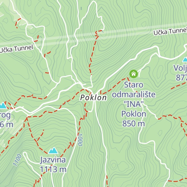 Map of Planinarski dom Poklon