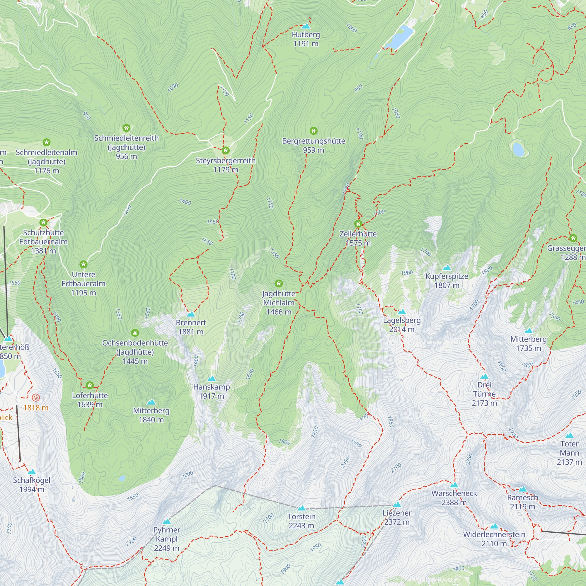 Michlalm map