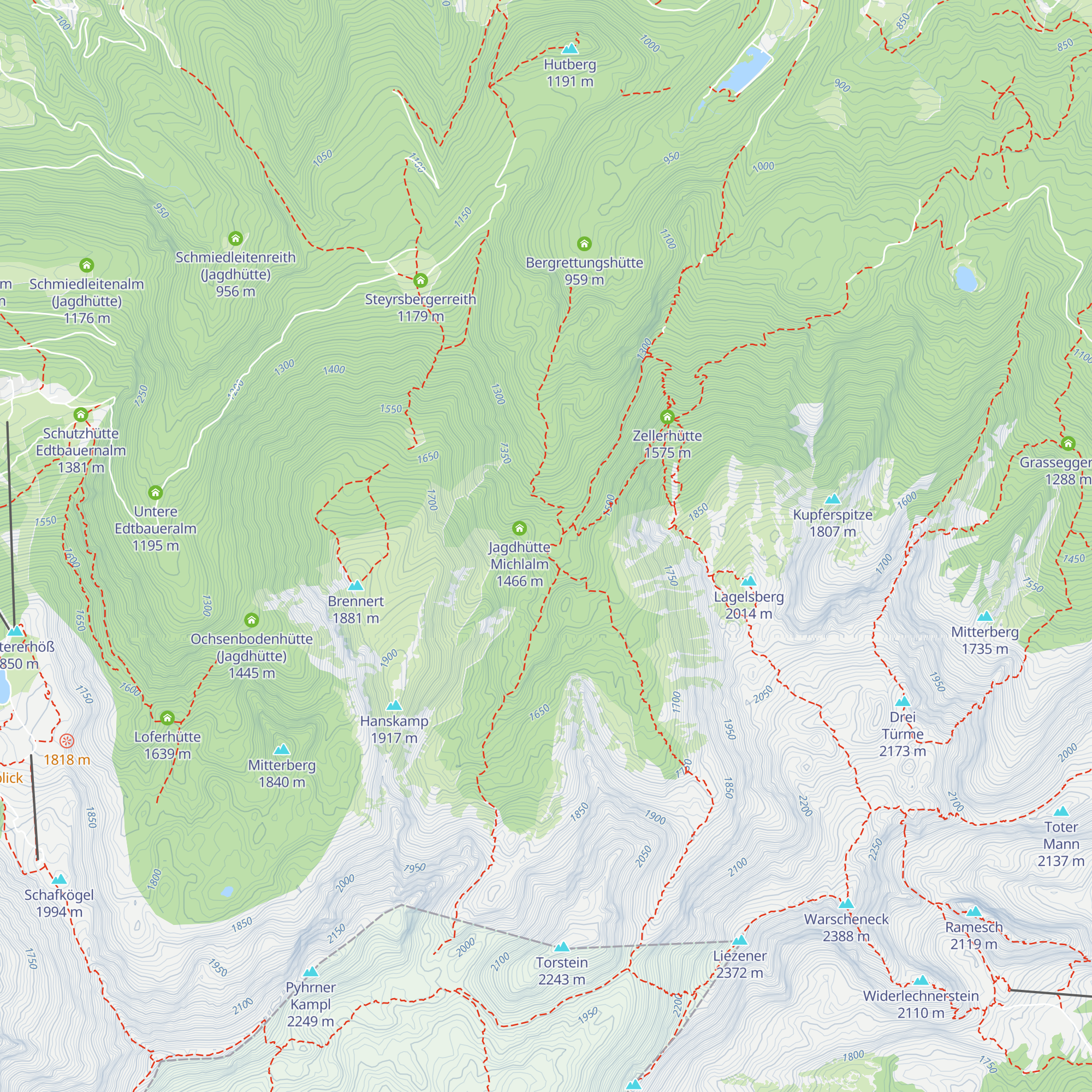 Michlalm map