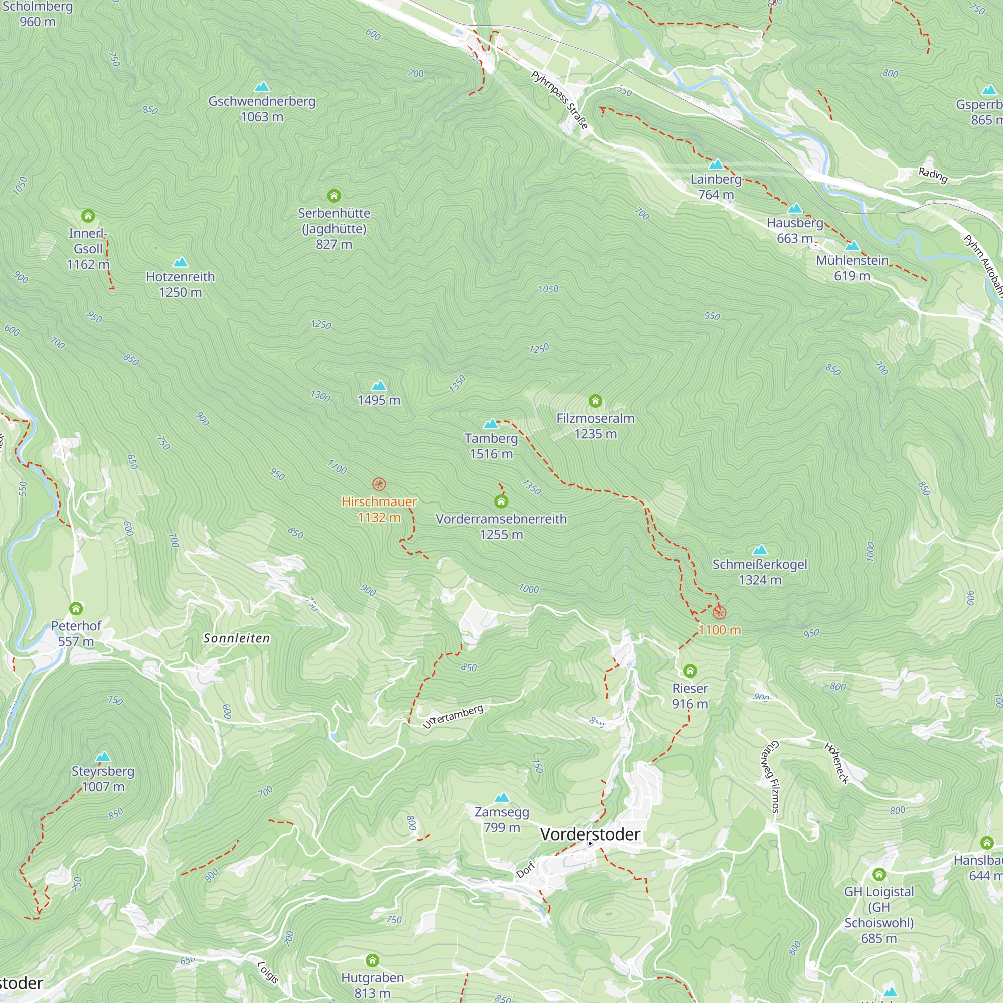 Vorderramsebnerreith map