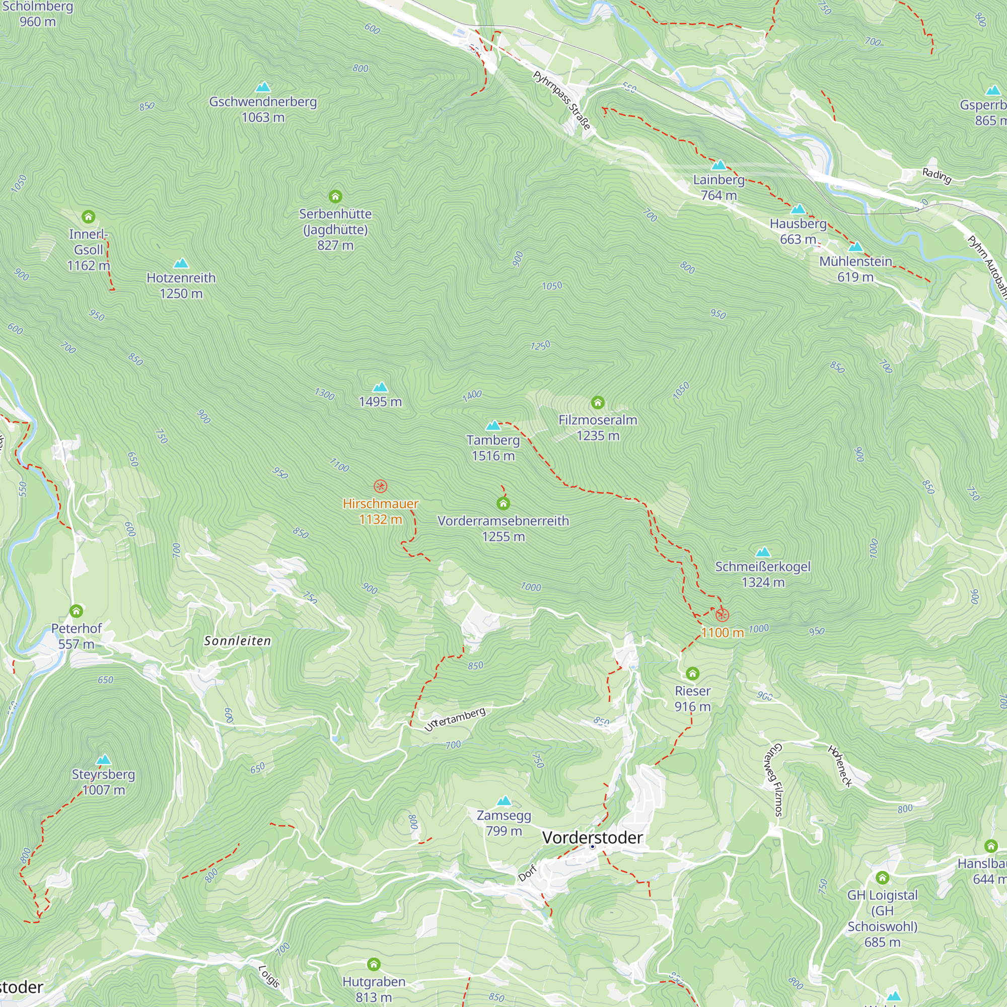 Vorderramsebnerreith map