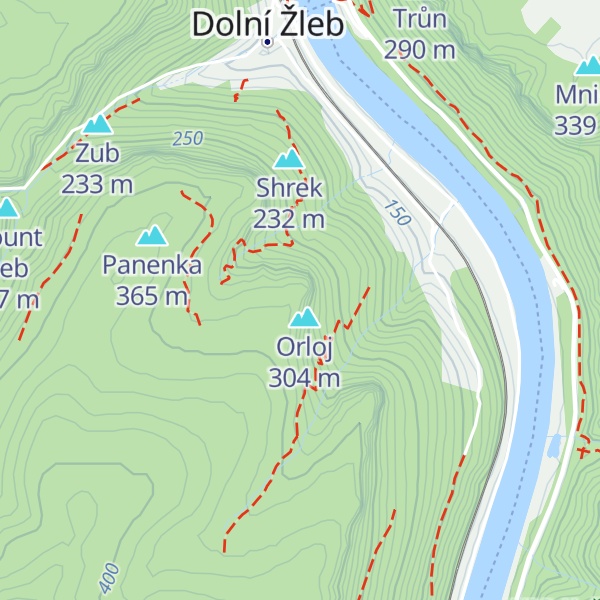 Map of Klip-klap