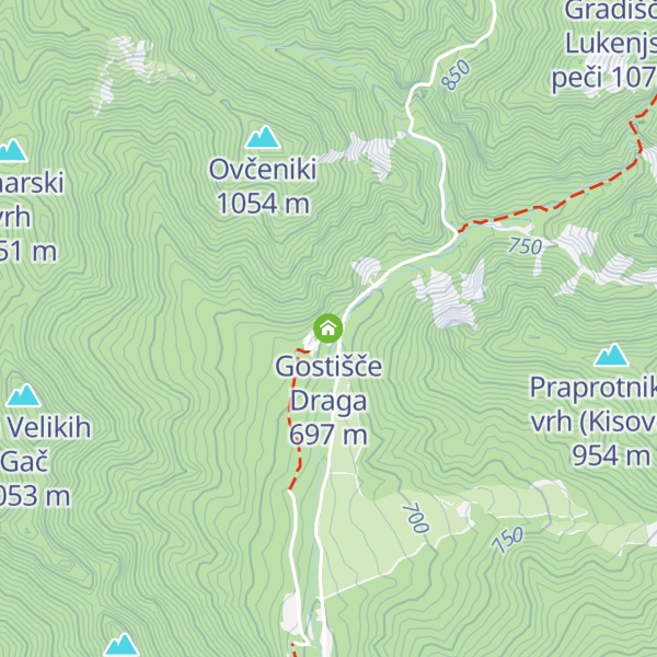 Map of Gostišče Draga