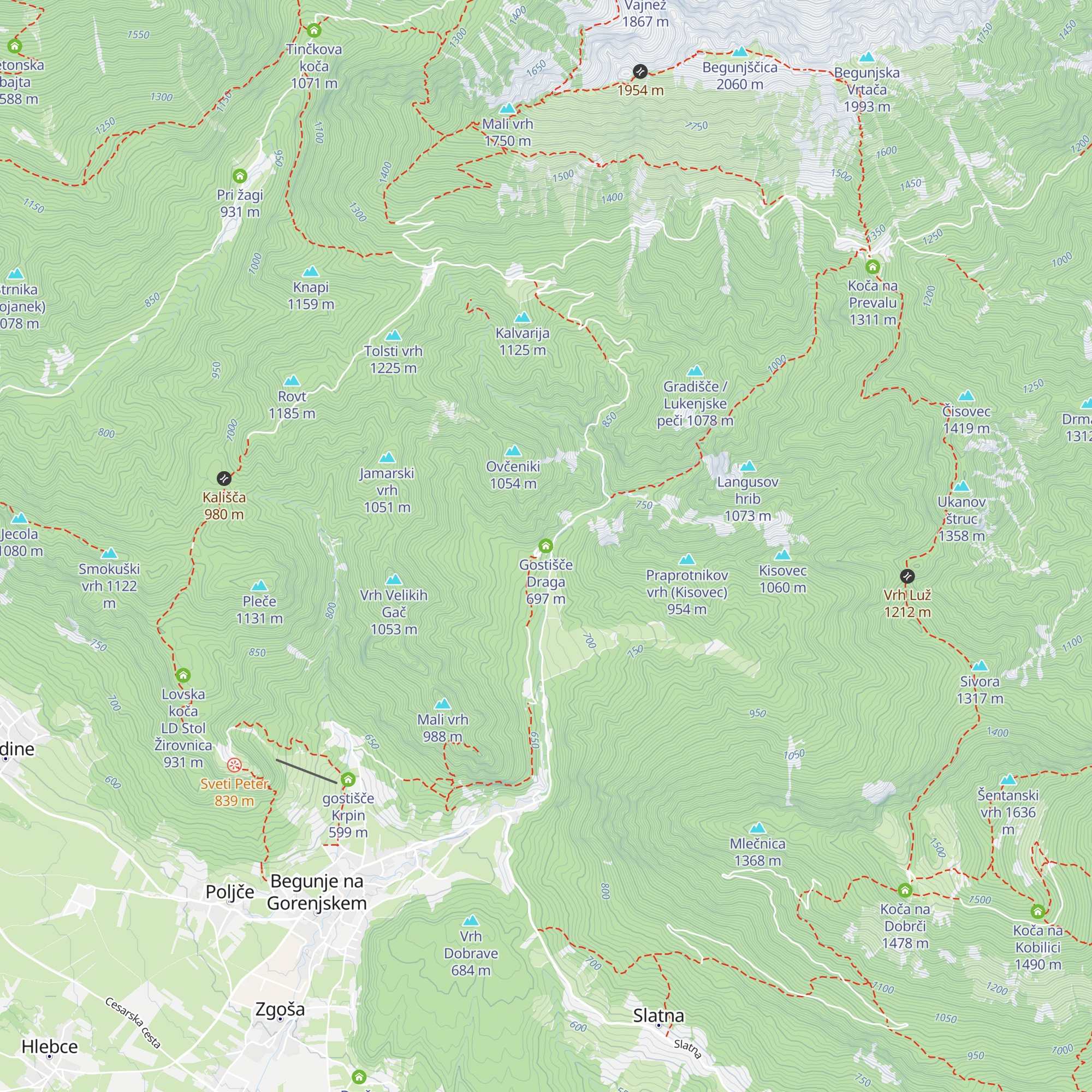 Gostišče Draga map