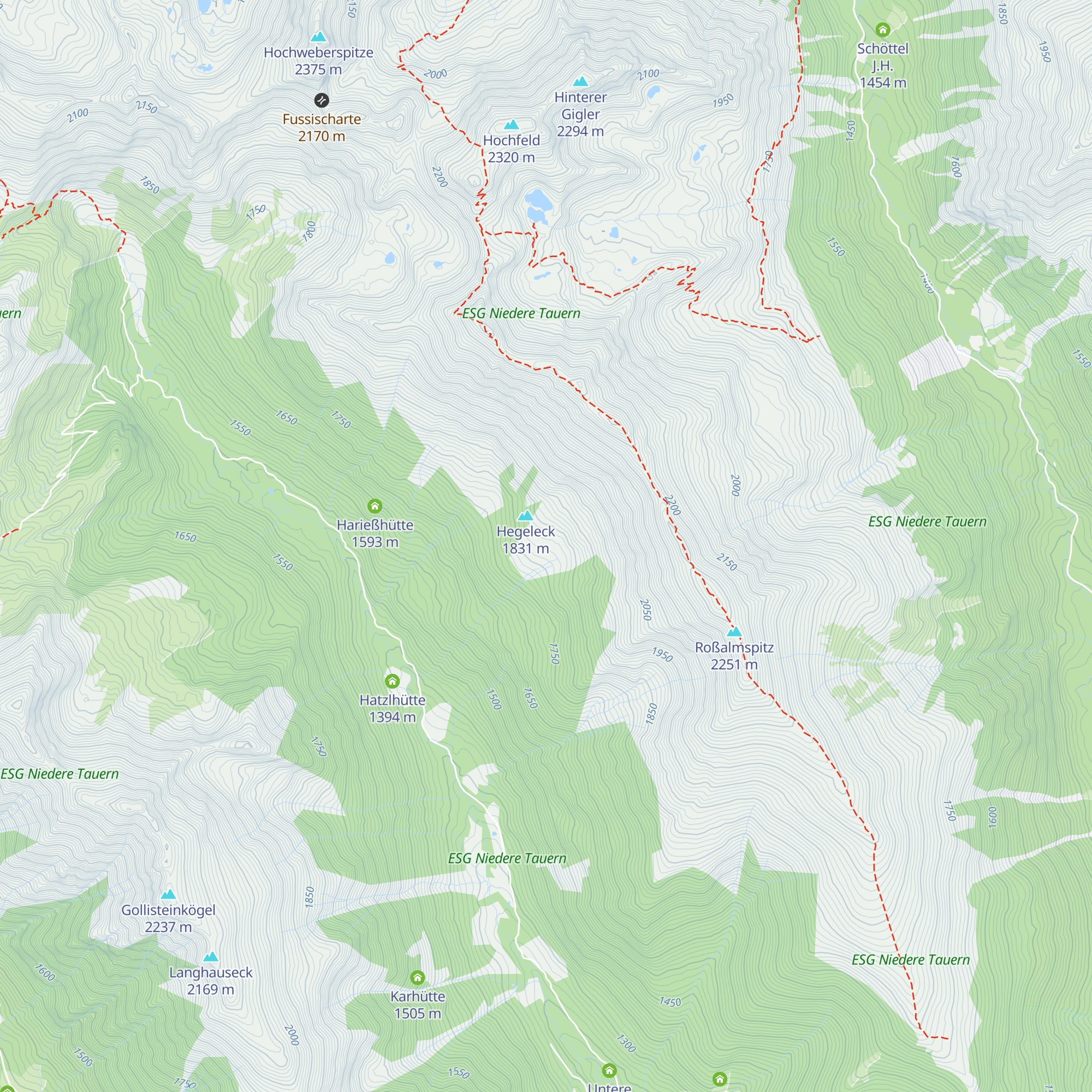 Fussialm map