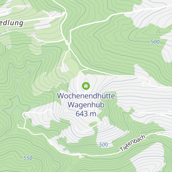 Map of Wochenendhütte Wagenhub