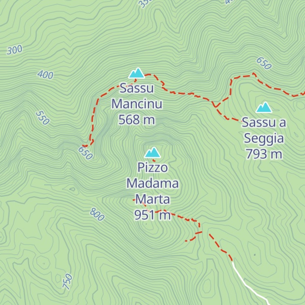 Map of Pizzo Madama Marta