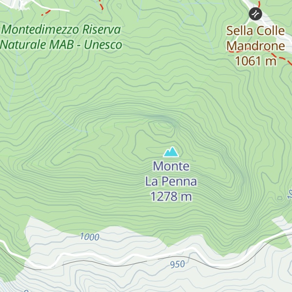 Map of Pietra Quadra