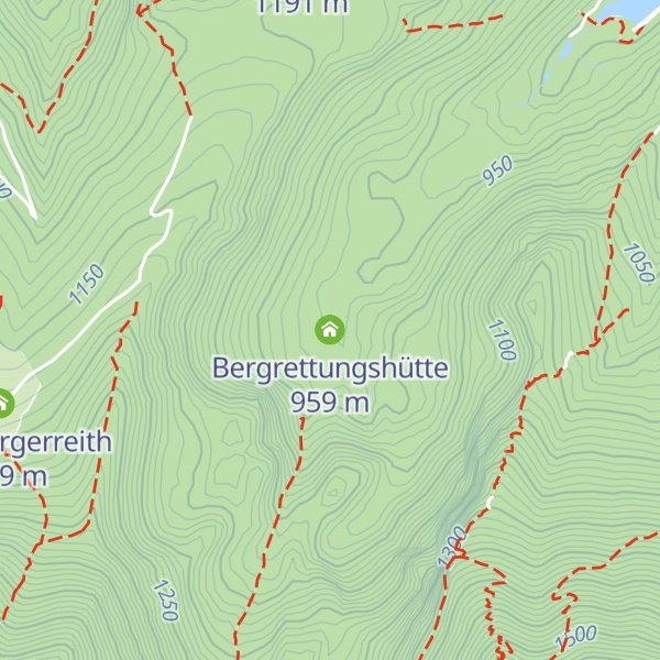Map of Bergrettungshütte