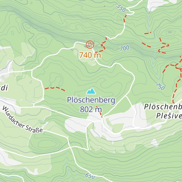 Map of Plöschenberg