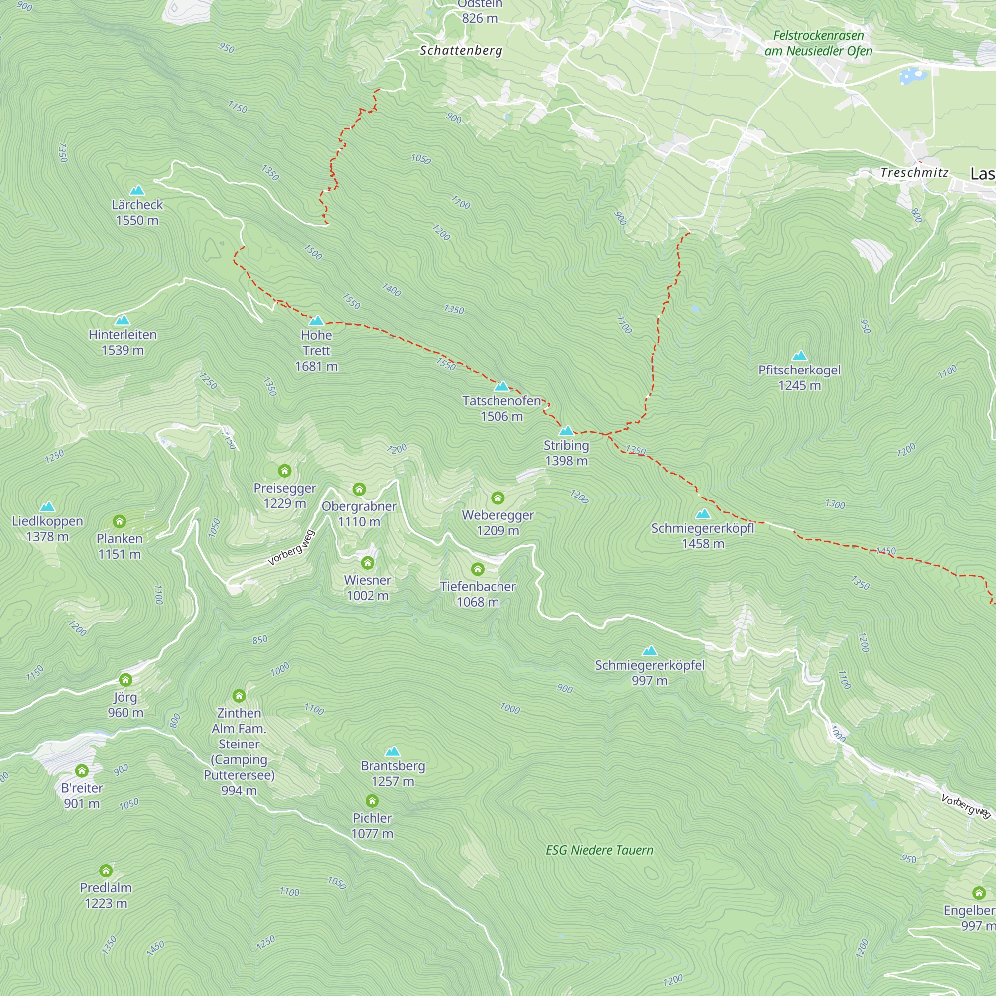 Weberegger map