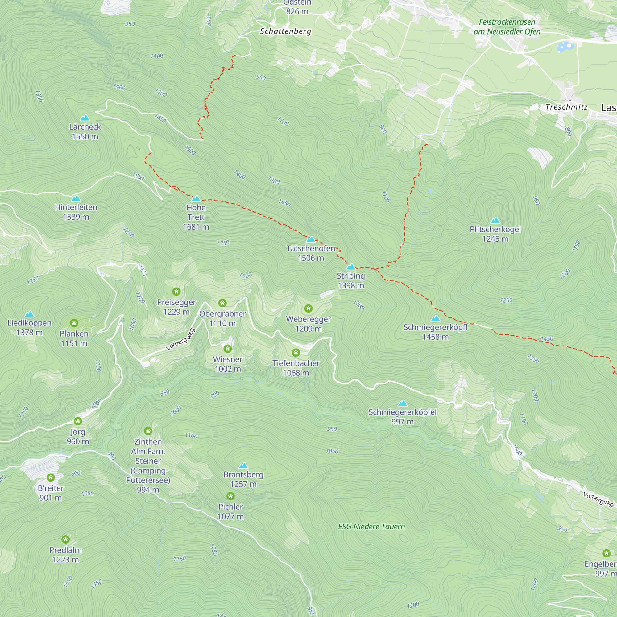 Weberegger map
