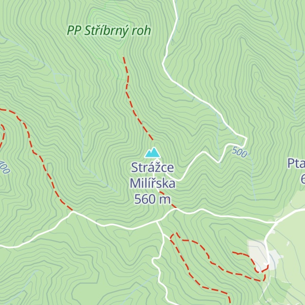 Map of Strážce Milířska