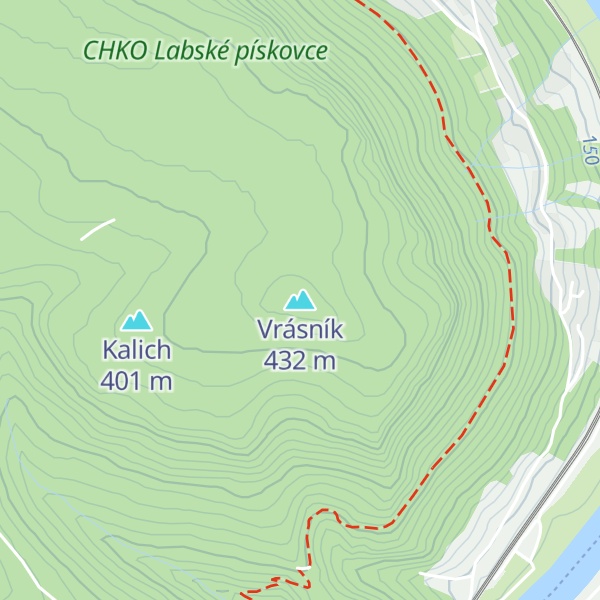 Map of Vrásník