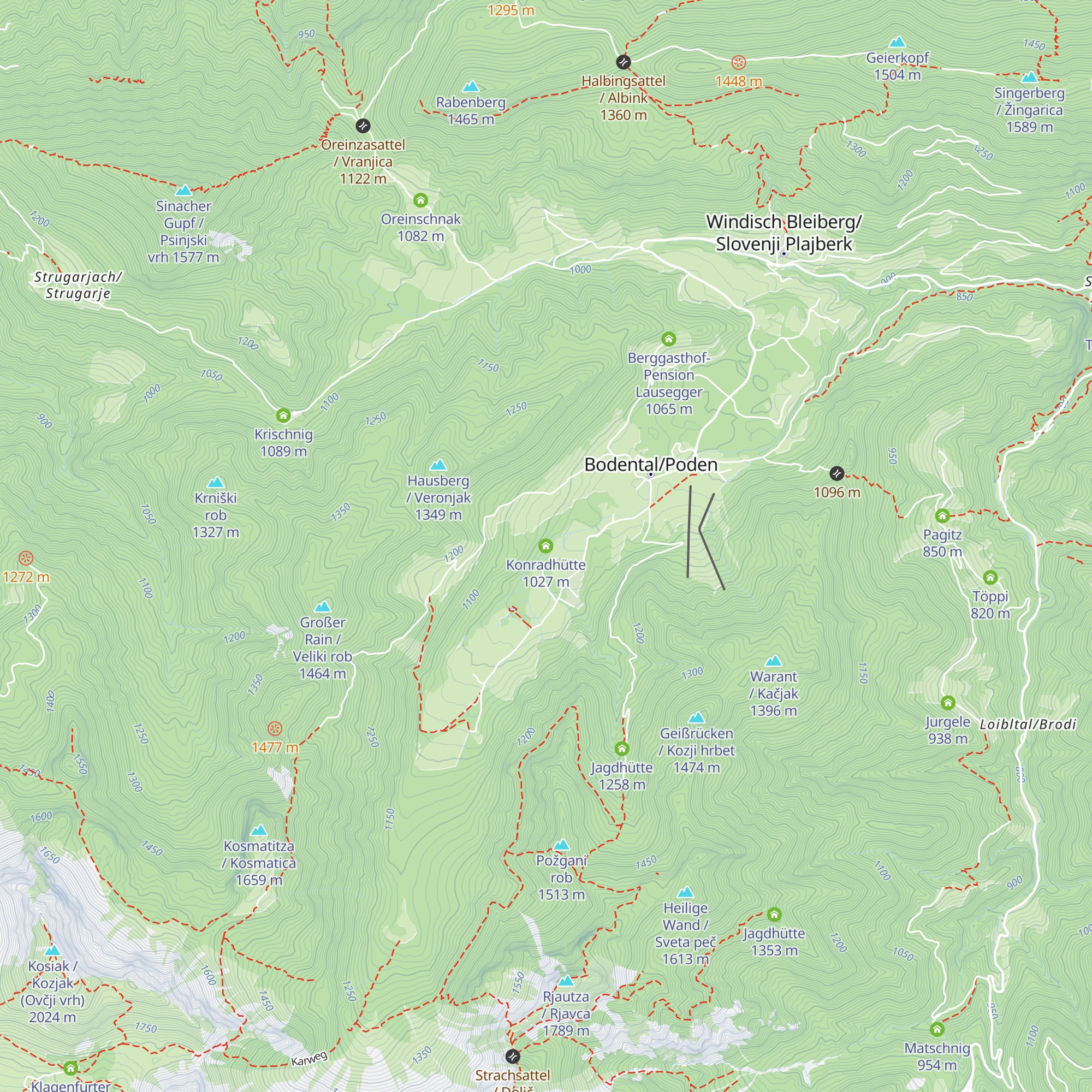 Konradhütte map