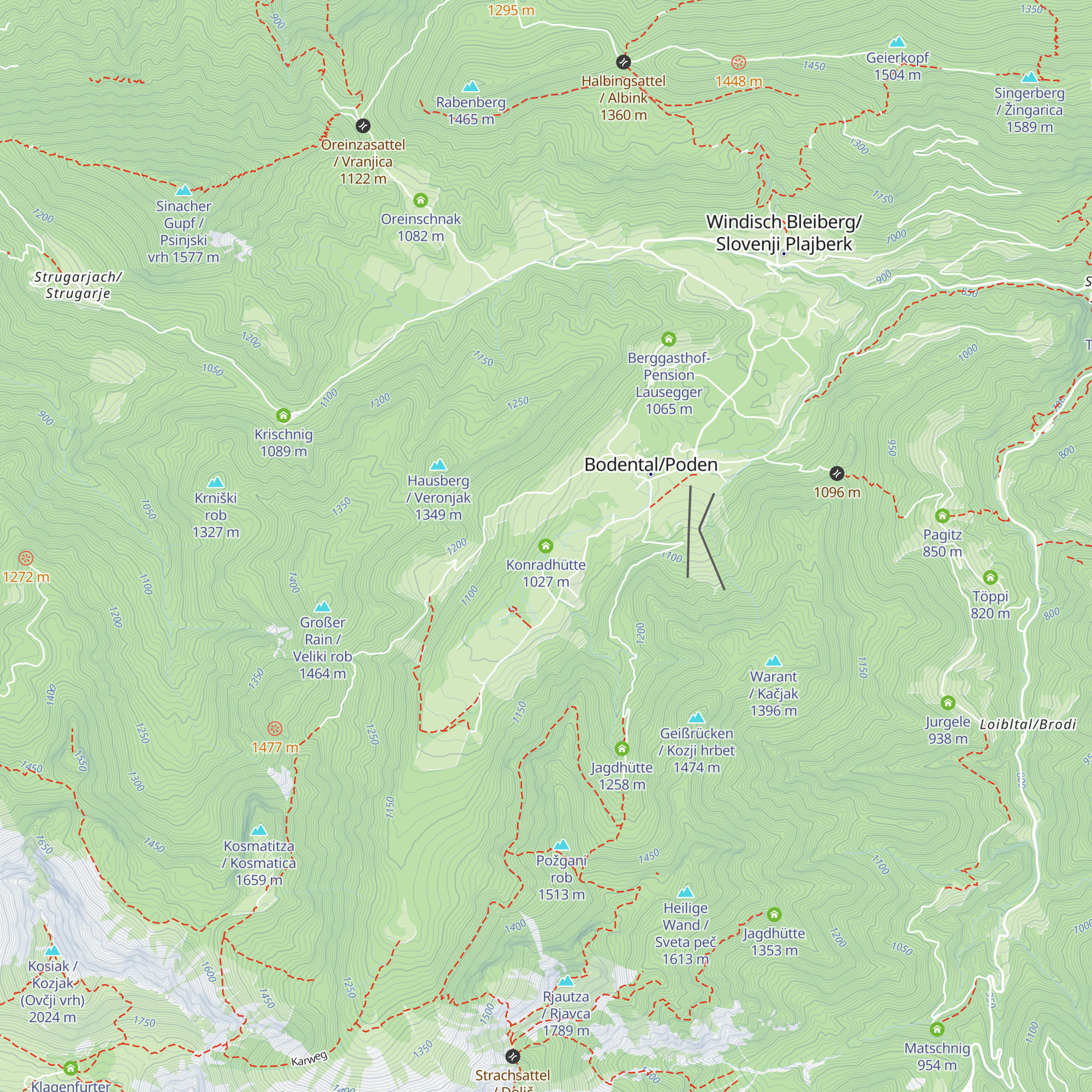 Konradhütte map
