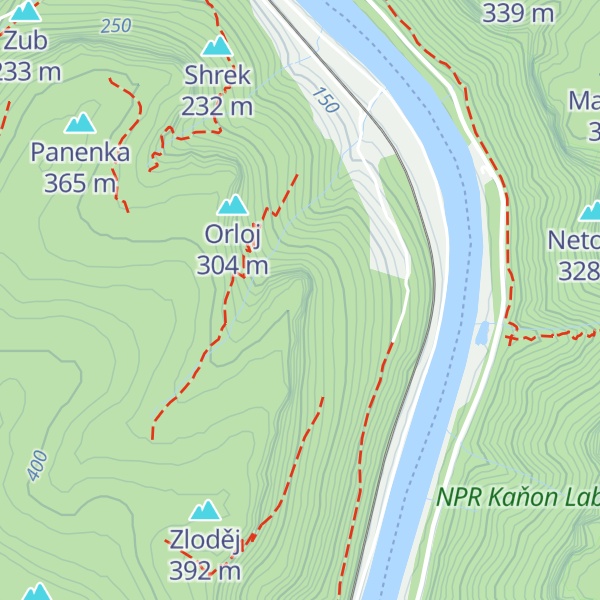 Map of Hřebenová jehla