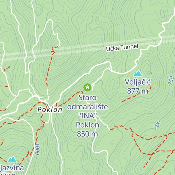 Map of Staro odmaralište "INA" Poklon