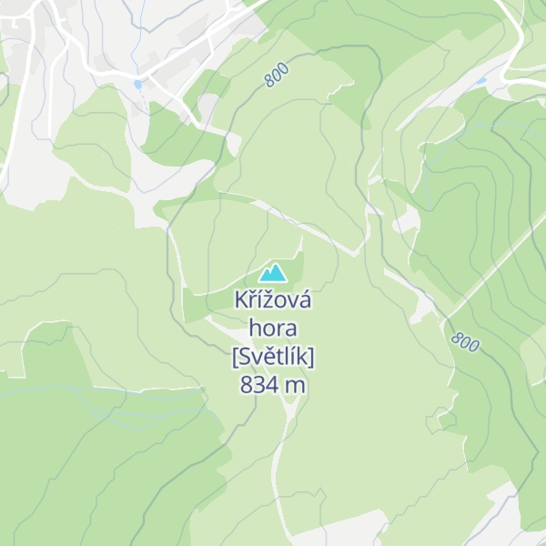 Map of Křížová hora [Světlík]