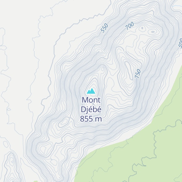 Map of Mont Djébé