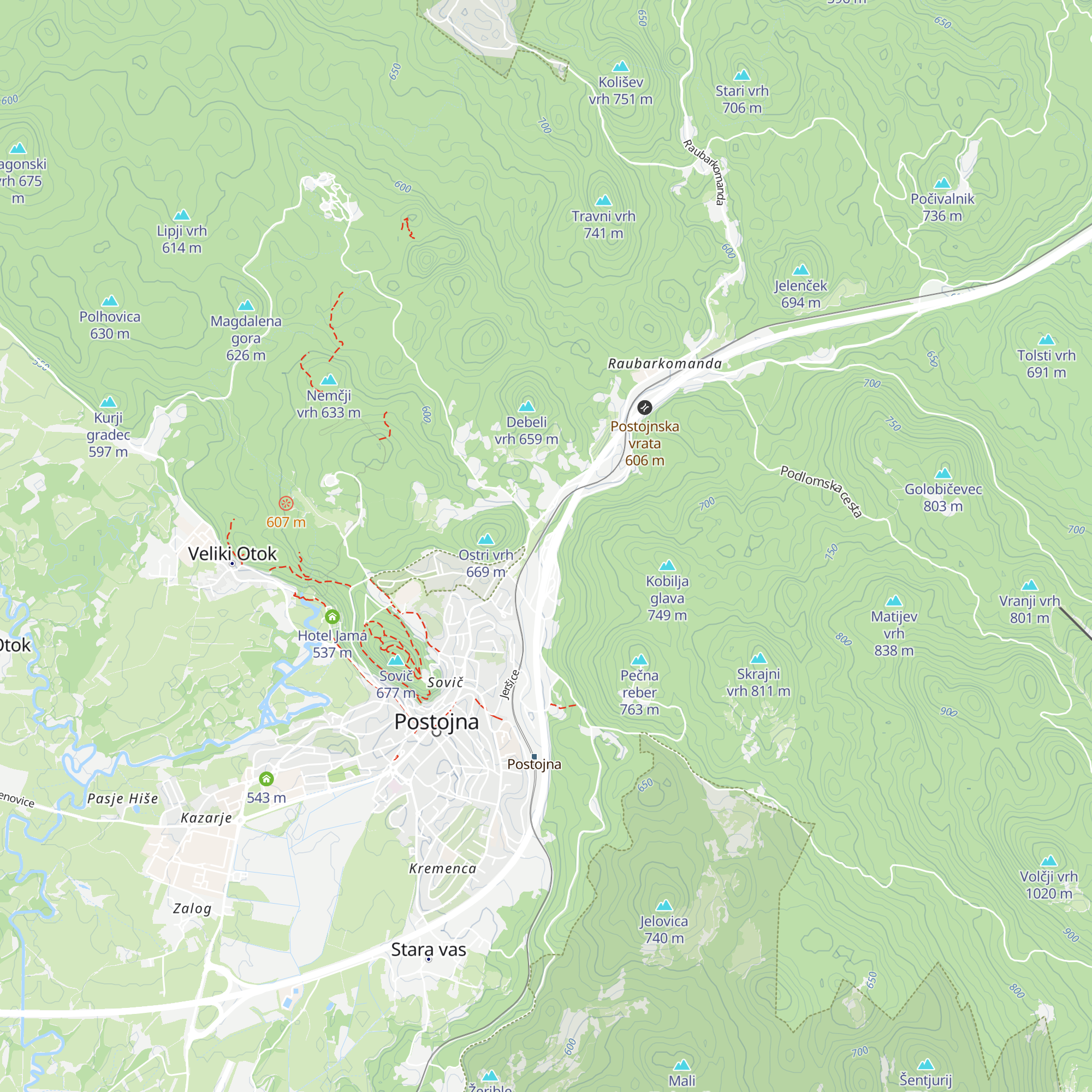 Marché Ravbarkomanda I - West map