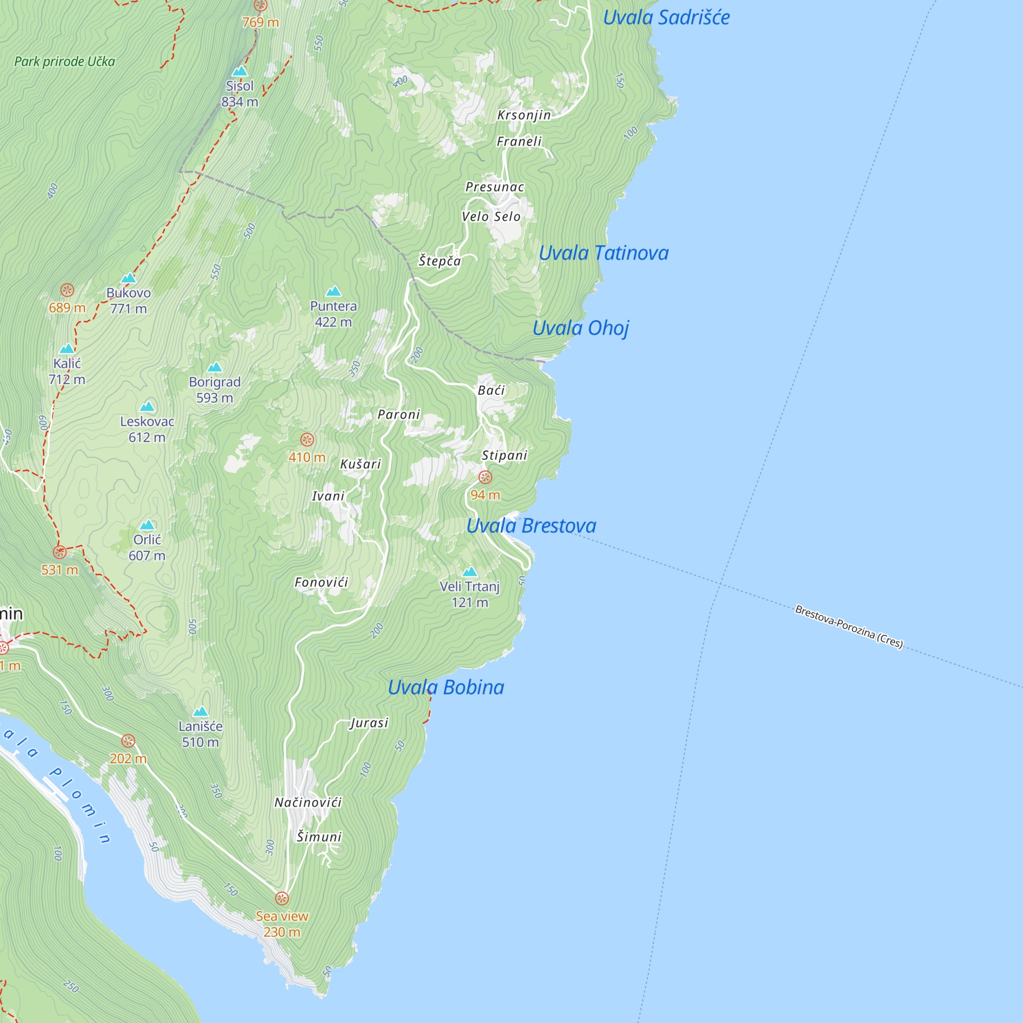 Buffet Brestova map