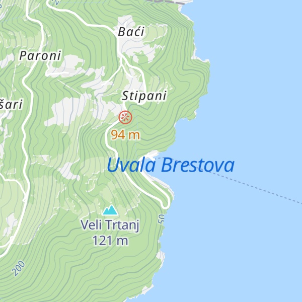 Map of Buffet Brestova