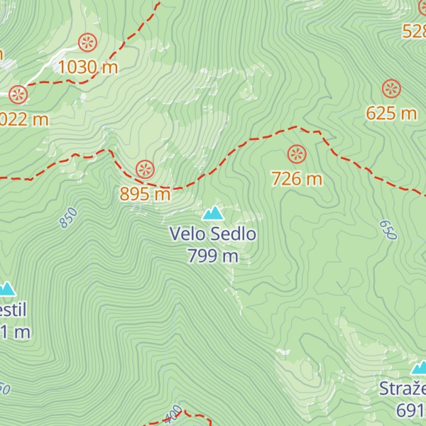 Map of Velo Sedlo