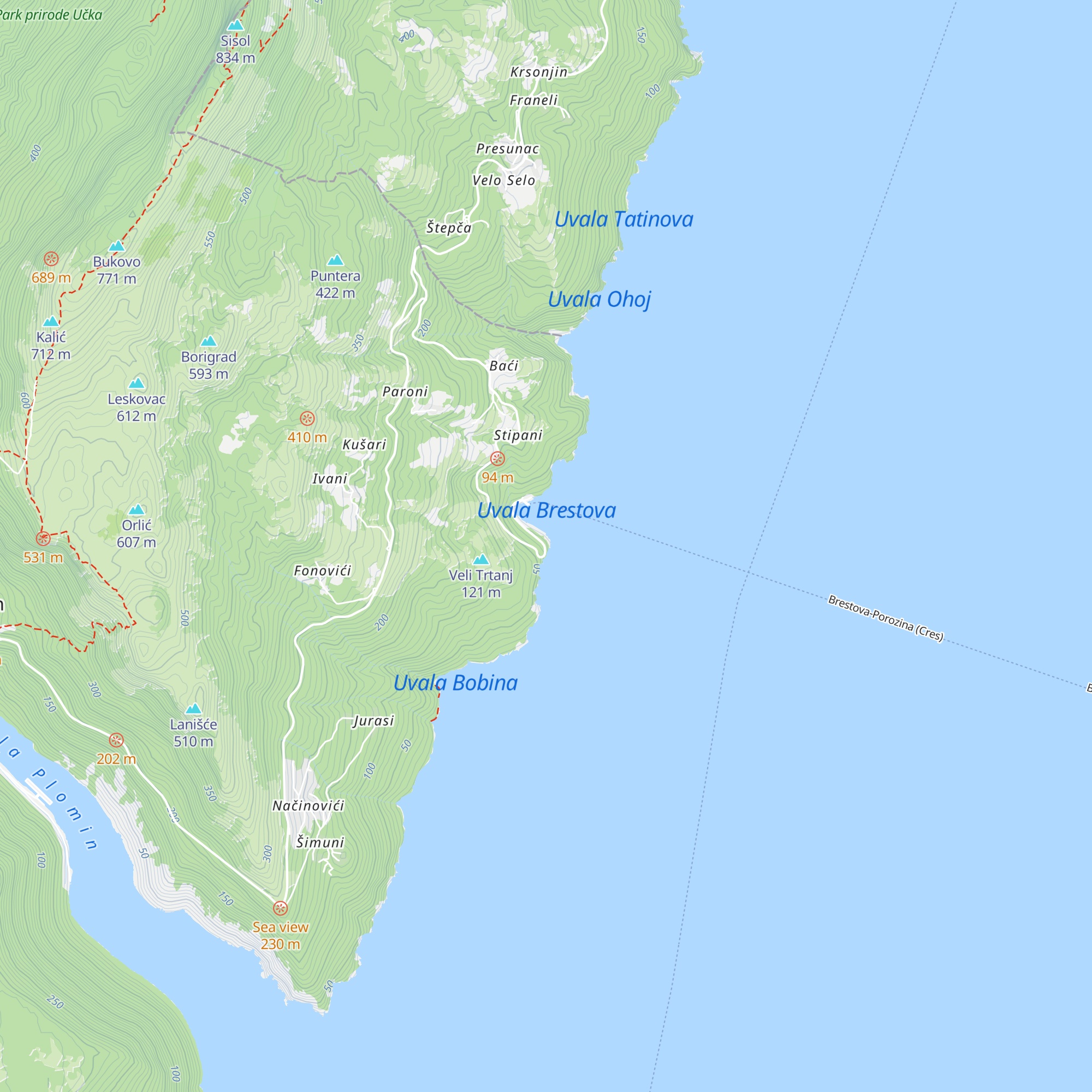 Ticket kiosk map