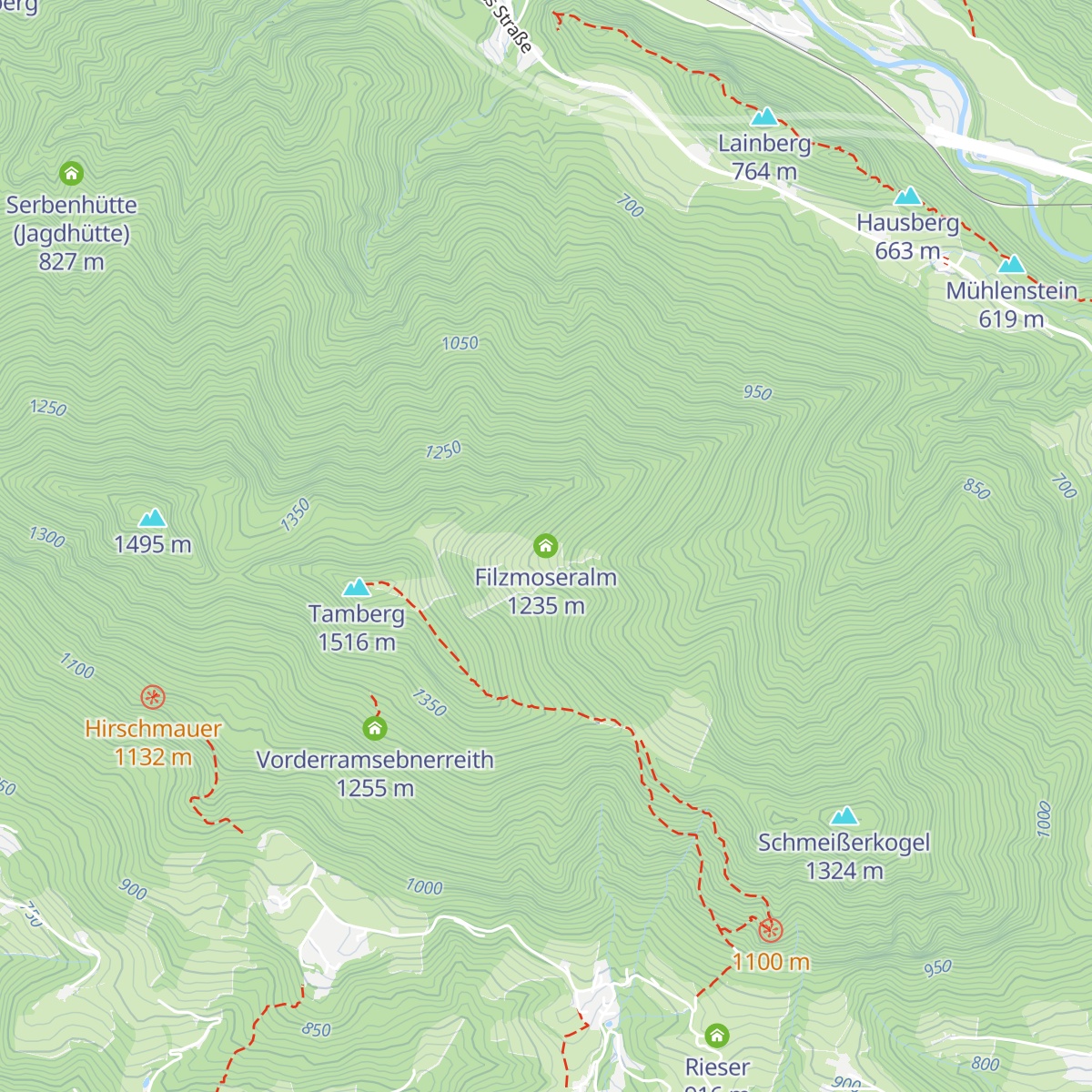 Filzmoseralm map