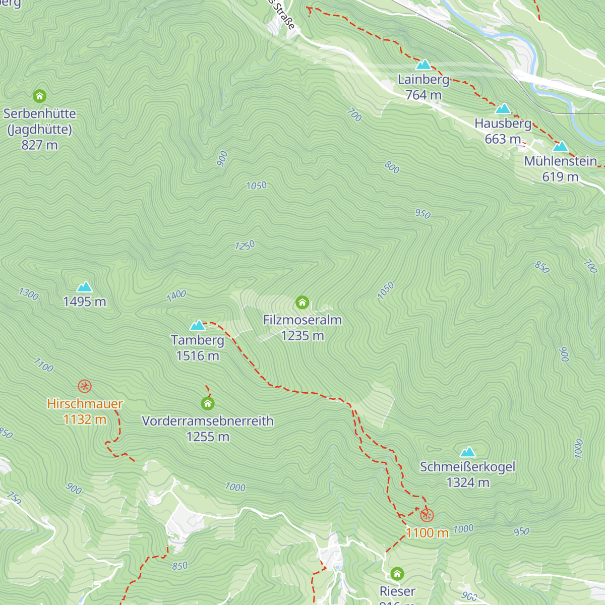 Filzmoseralm map