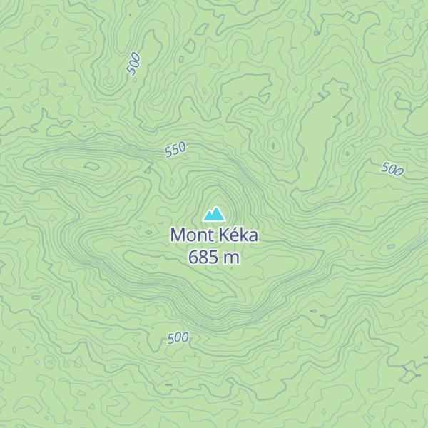 Map of Mont Kéka
