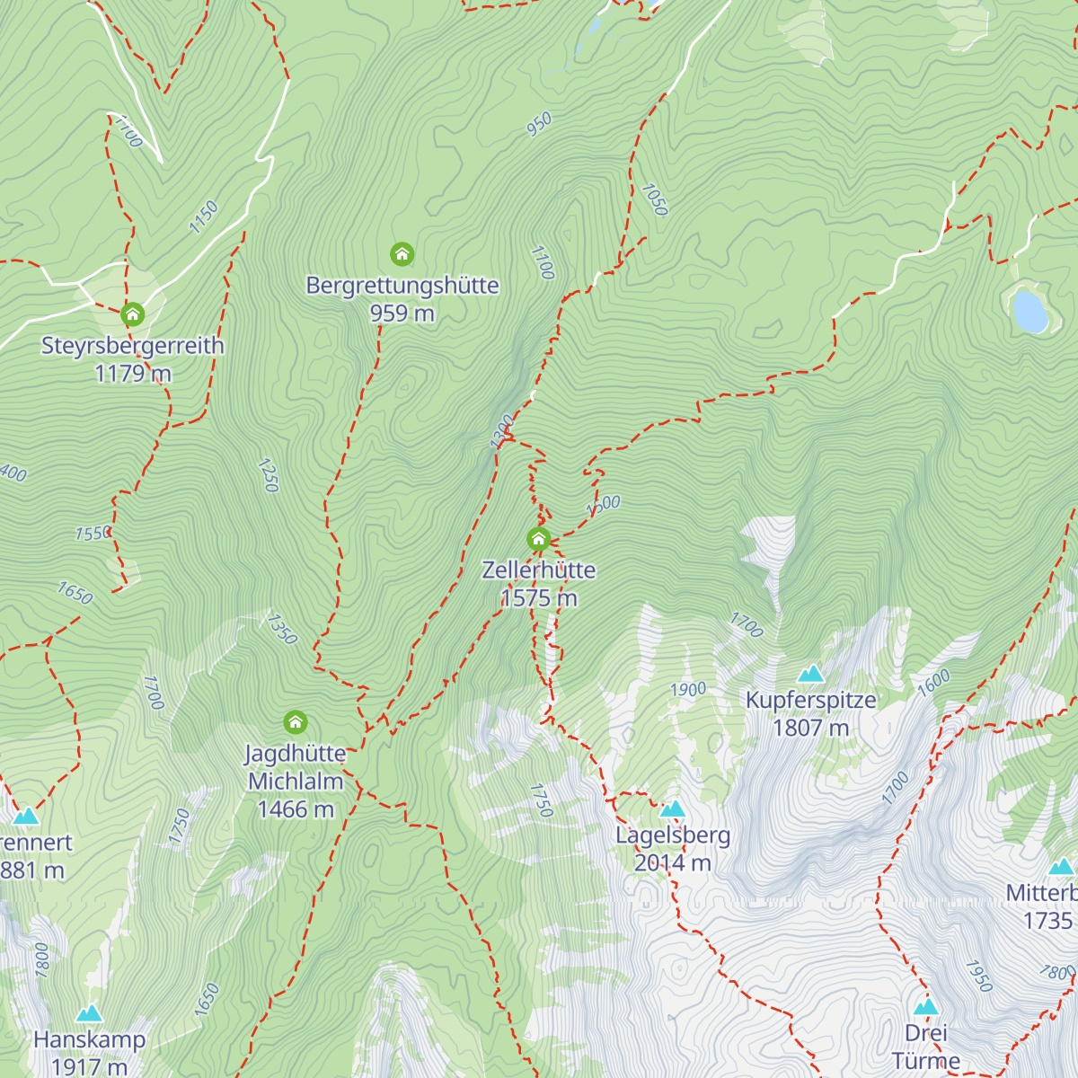 Zellerhütte map