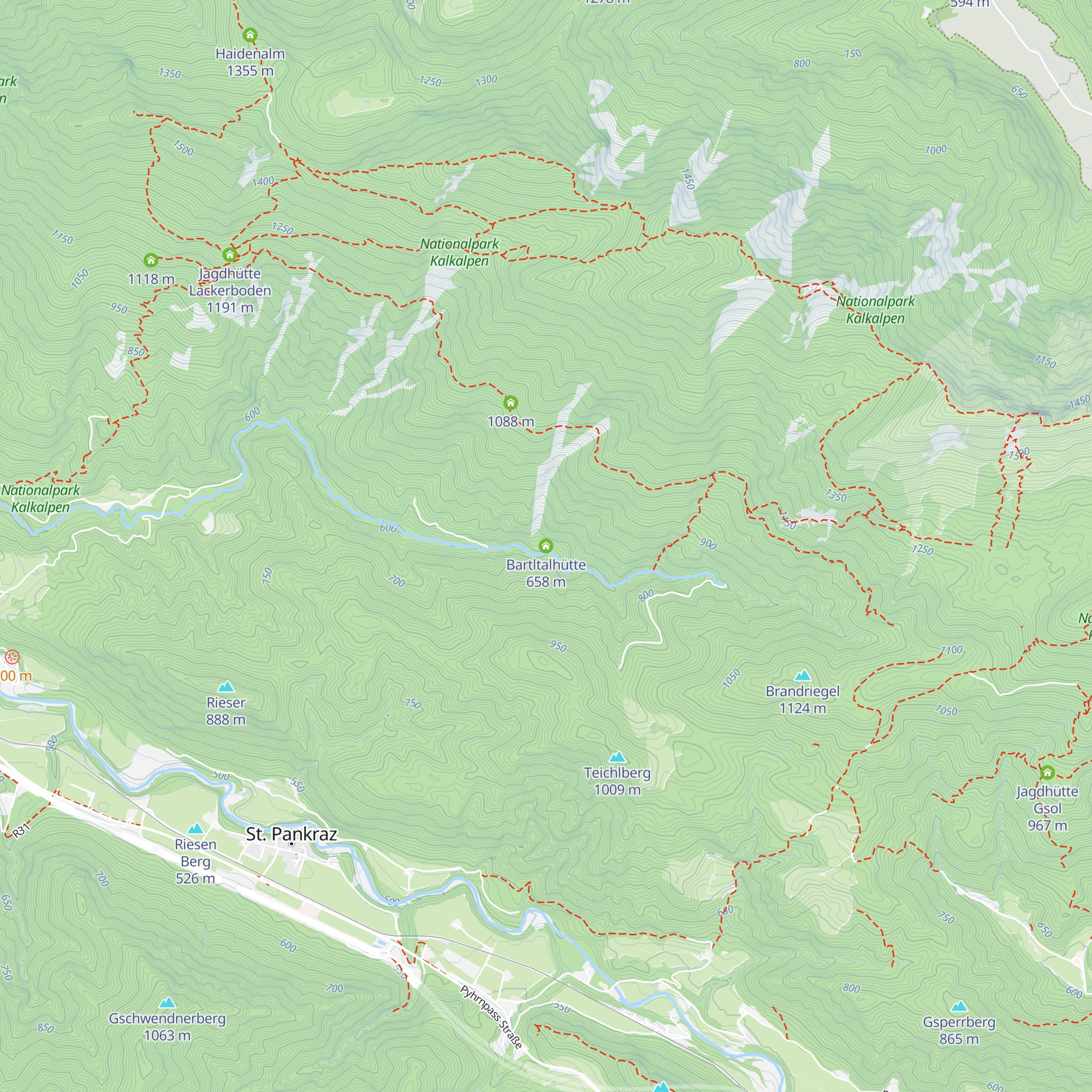 Bartltalhütte map