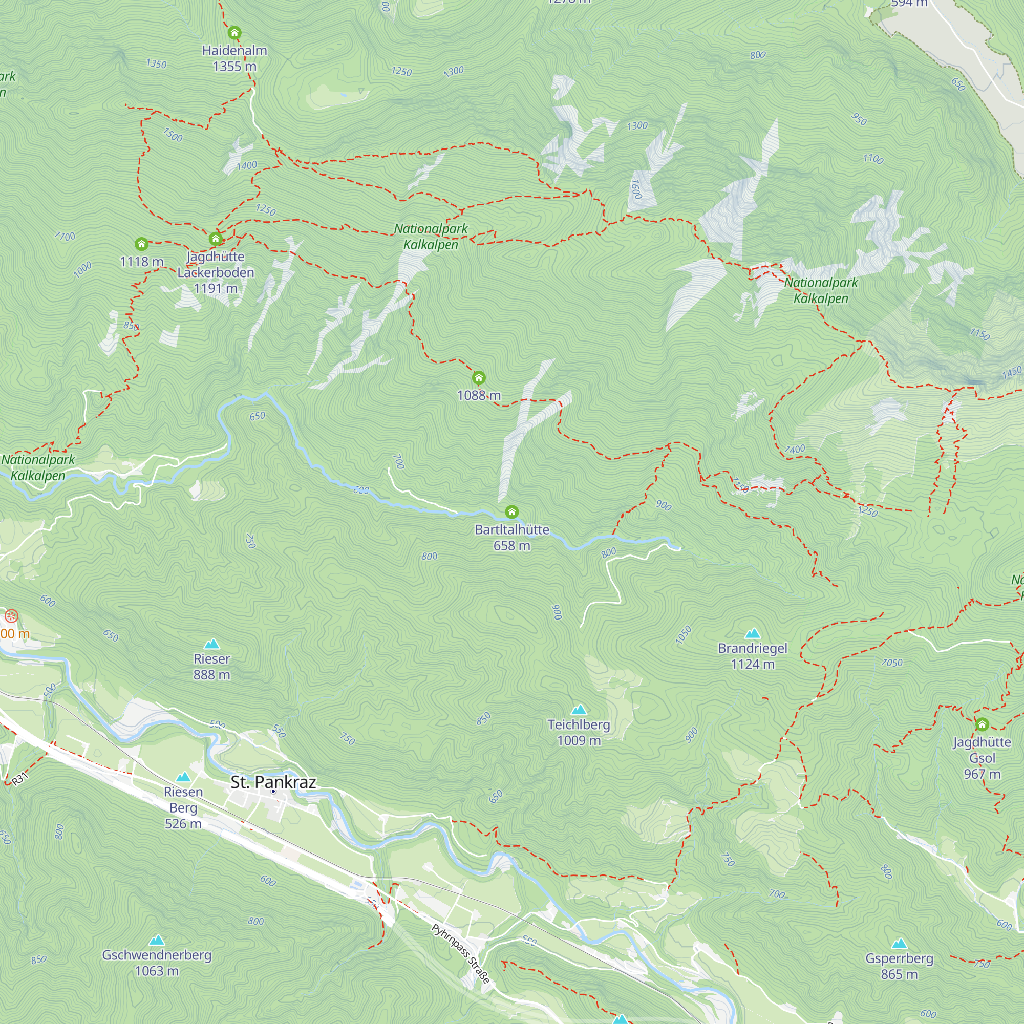 Bartltalhütte map
