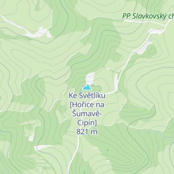 Map of Ke Světlíku [Hořice na Šumavě-Cipín]